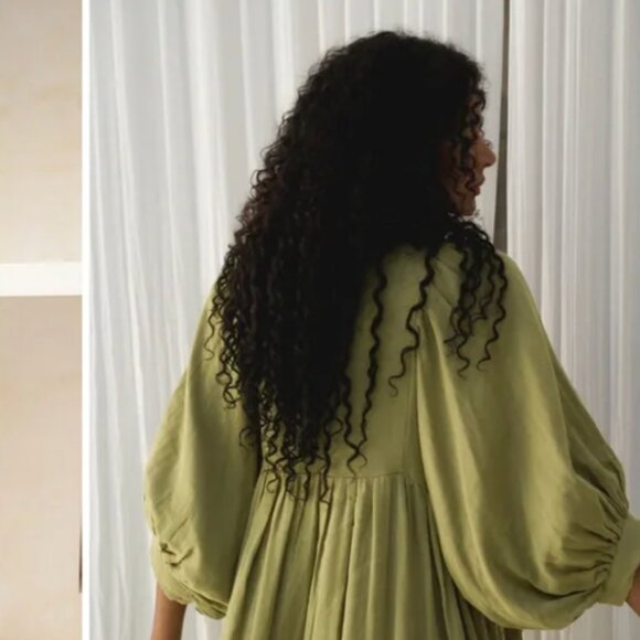 Kyra Midi Dress Fern Gauze 2XL - Picture 3 of 16